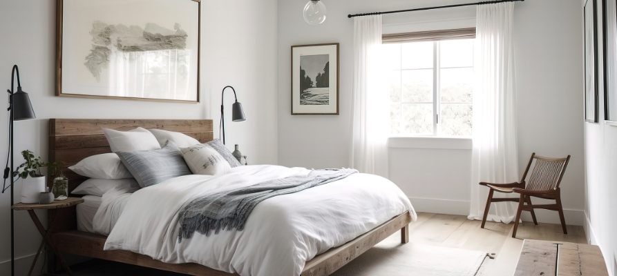 Farmhouse-sypialnia