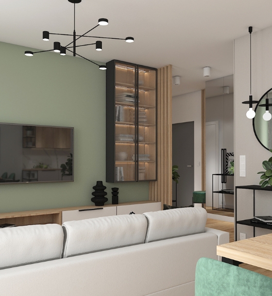 Skierniewice mieszkanie prywatne salon